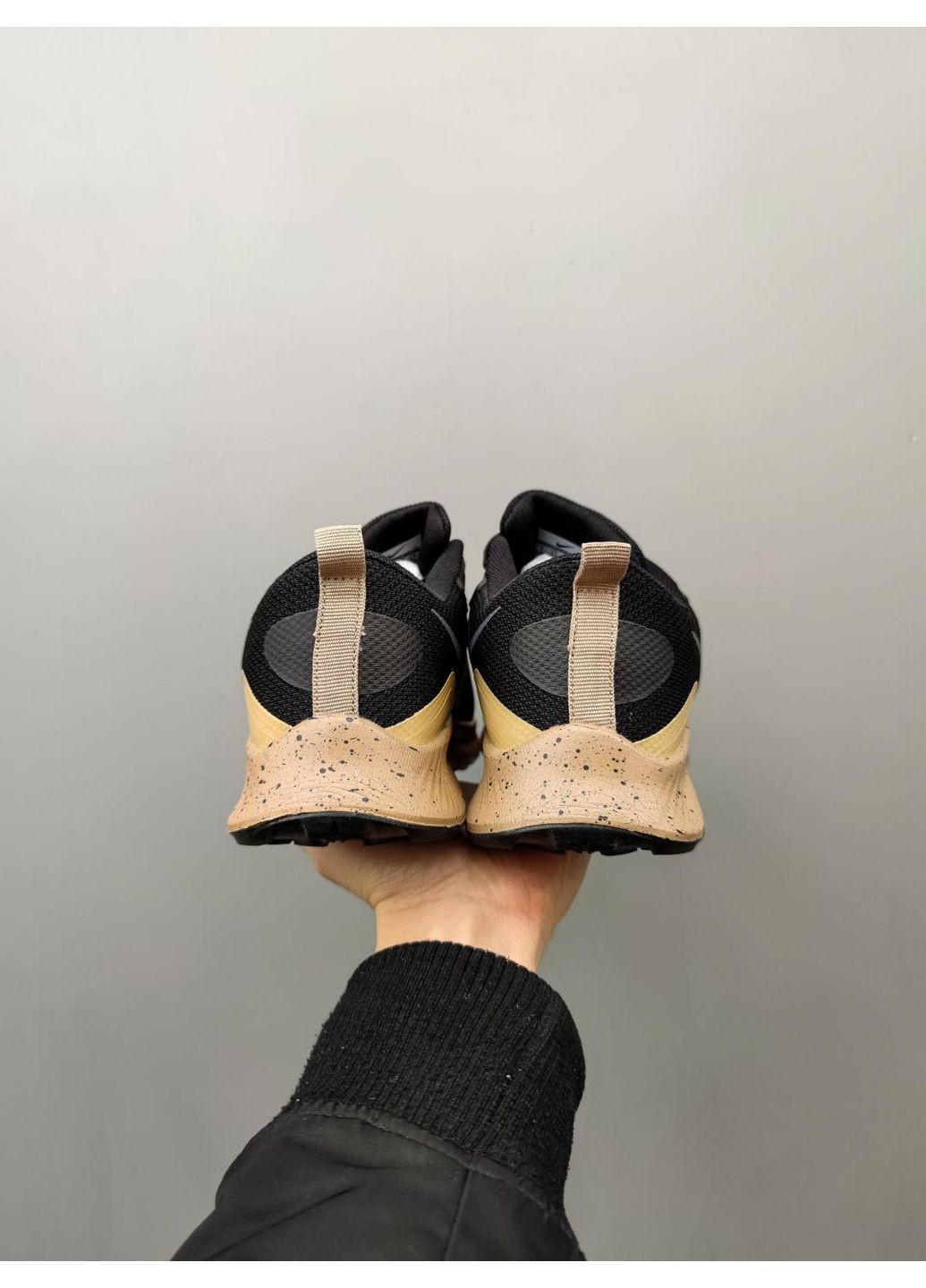 Чорні Осінні кросівки чоловічі nike pegasus trail 3 black brown найк пегасус треіл No Brand