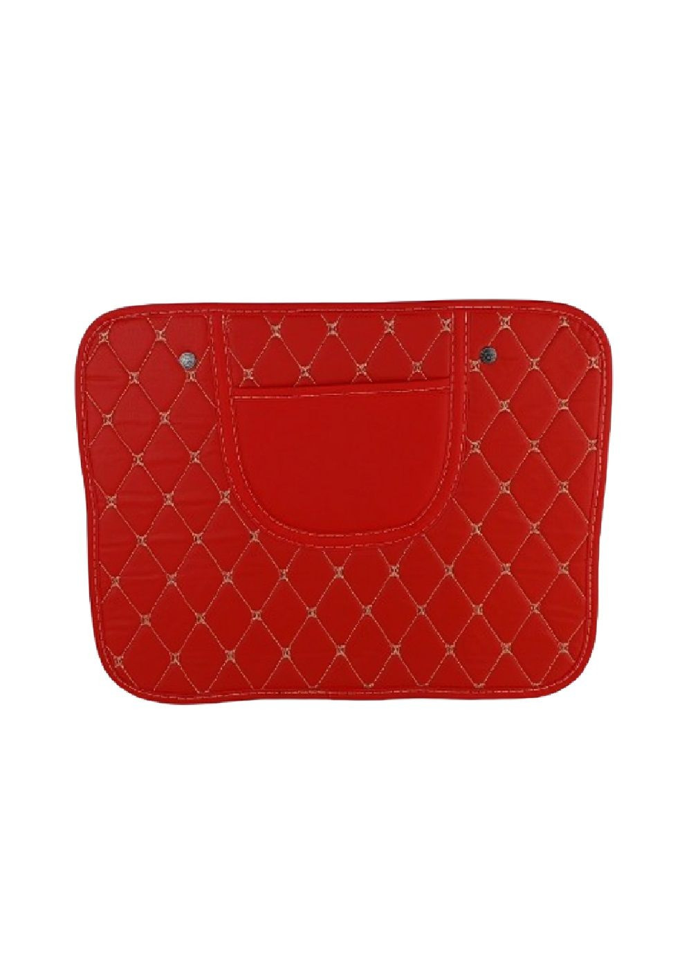 Захисна накладка органайзер на спинку переднього сидіння з кишенею в машину автомобіль екошкіра 47х36.5 см (477505-Prob) Червона Unbranded (297641400)