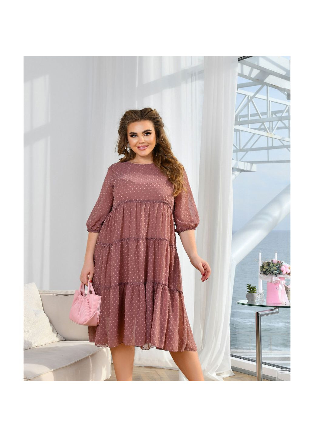 Кофейное платье Liton