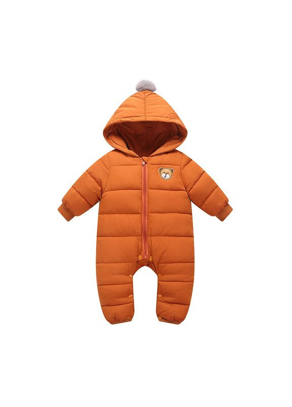 Комбинезон детский с мишкой и помпоном (Комбинезон детский с мишкой и помпоном (Красный )) (10212) Qoopixie (341321738)