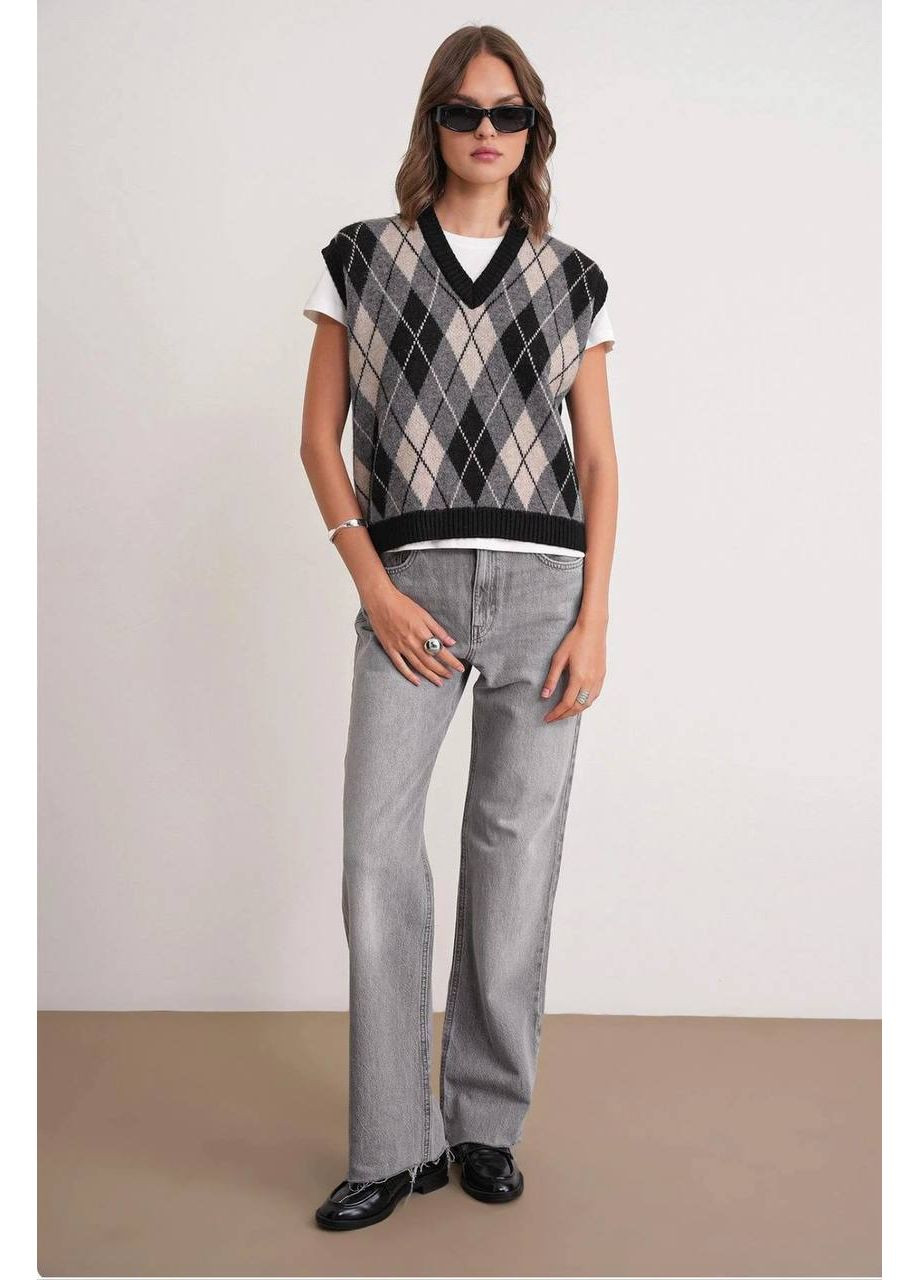 🤍 Стильна жіноча в’язана жилетка жакардова — ЗАМІРИ В ОПИСІ DK/DL Мода без кордонів (365685873)