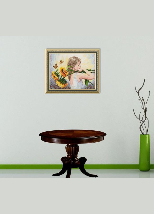 Набір для вишивки муліне ДМС "Літній настрій", 33x24 см No Brand (340484569)