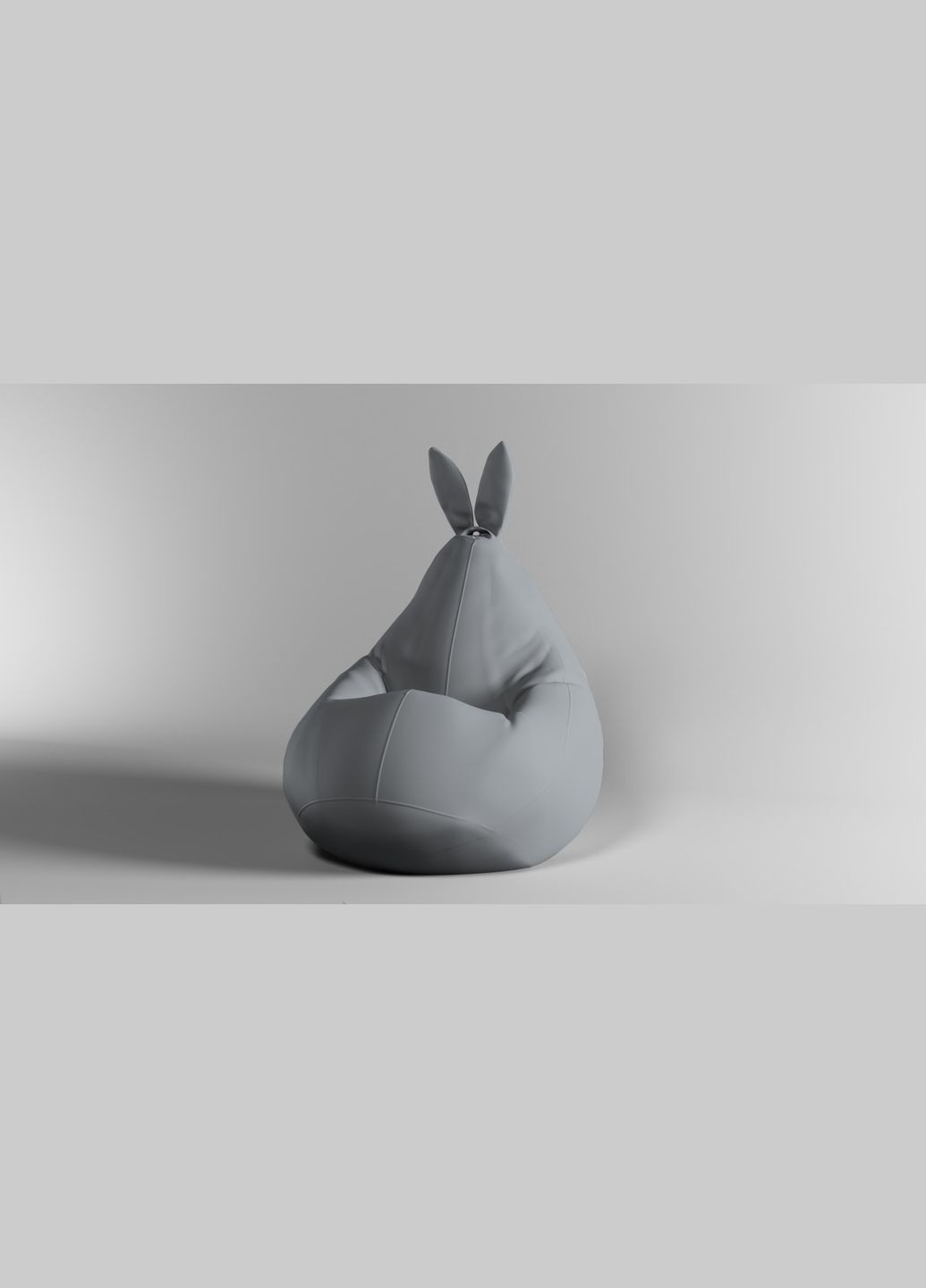 Кресло-мешок Зайка Груша, M - 100х75 Оксфорд 600D.PU.WR 314 Свет серый SkyPuff (361258558)