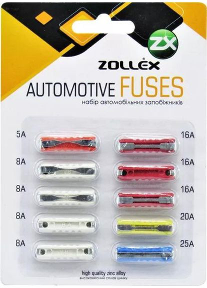 Предохранитель 5А 7.5А 10А 15А 20А 25А 30А VAZ 12005 Zollex (352763767)
