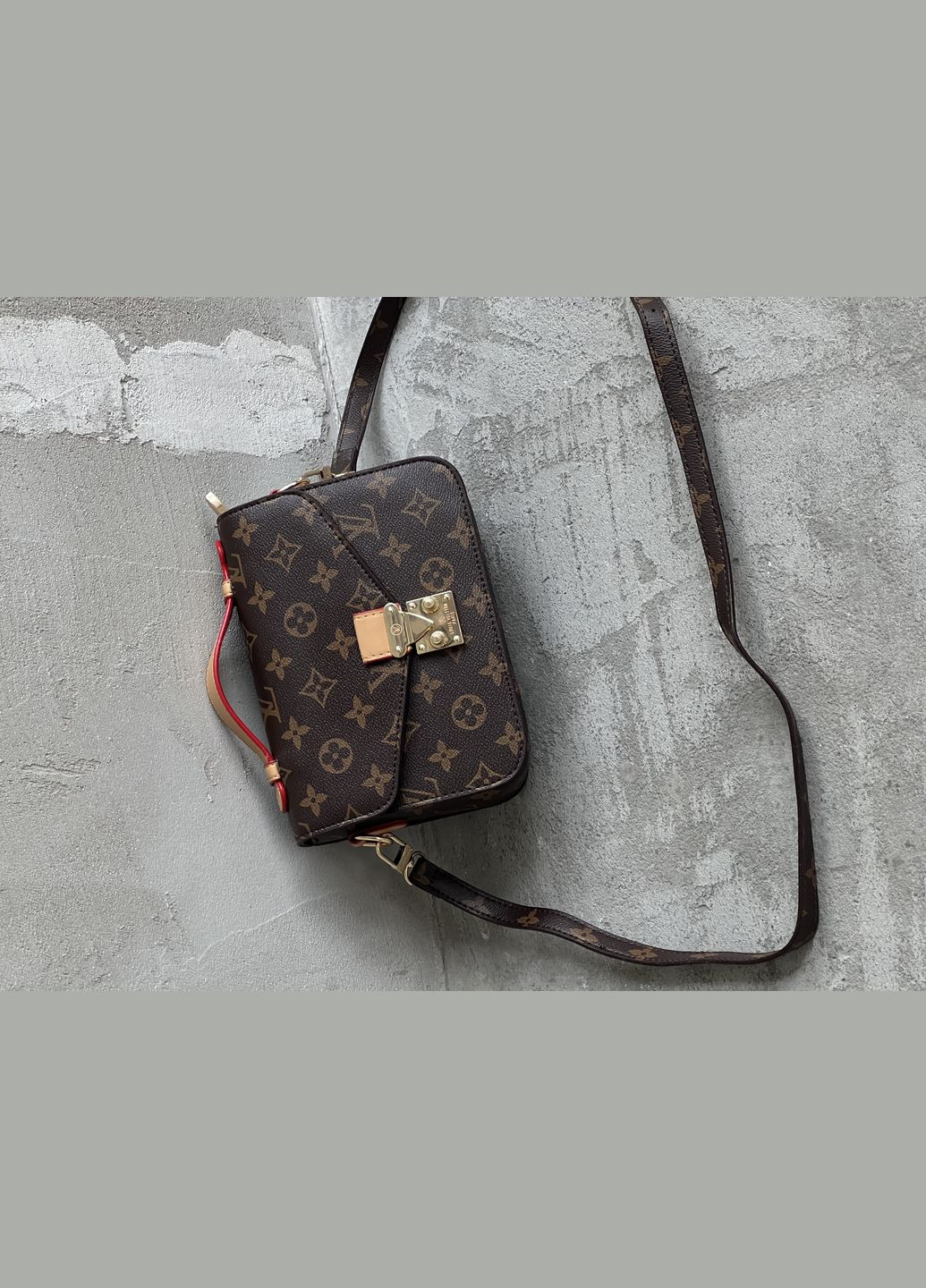 Сумка Луї Вітон Pochette LUX Small size коричневий+беж No Brand (322505913)