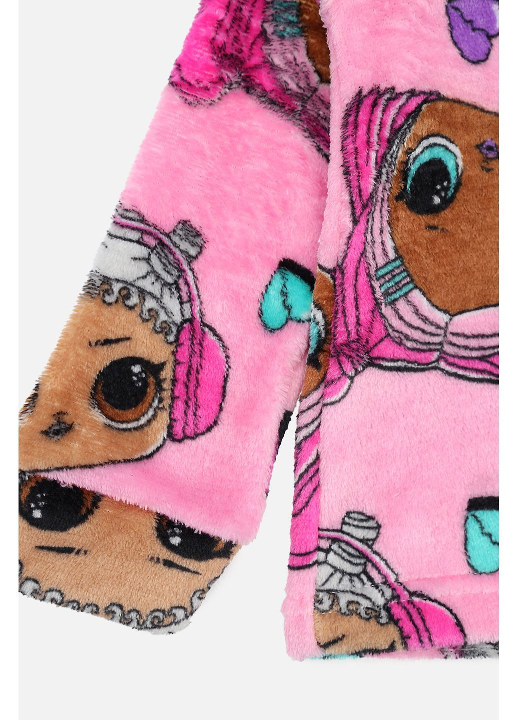 Рожева зимня піжама зі штанами для дівчинки колір рожевий cb-00286718 Kinderly