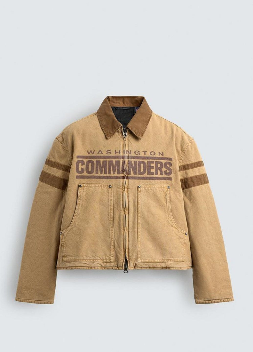 Темно-бежева демісезонна куртка Zara