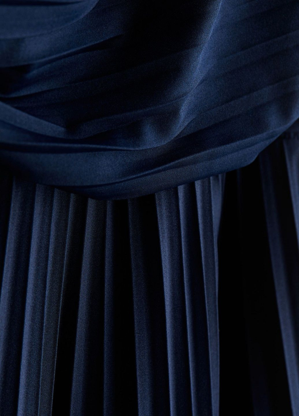 Темно-синее праздничный платье H&M однотонное