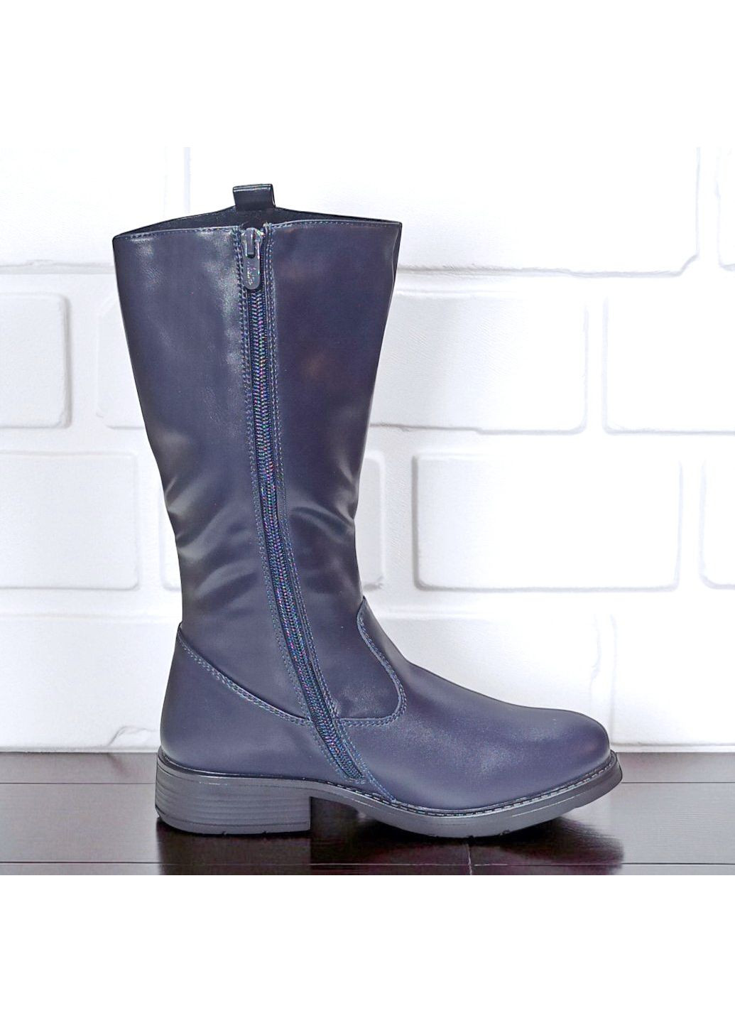 Зимові високі класичні чоботи для дівчинки на овчині зимове взуття черевики Вістеп Weestep (360899048)