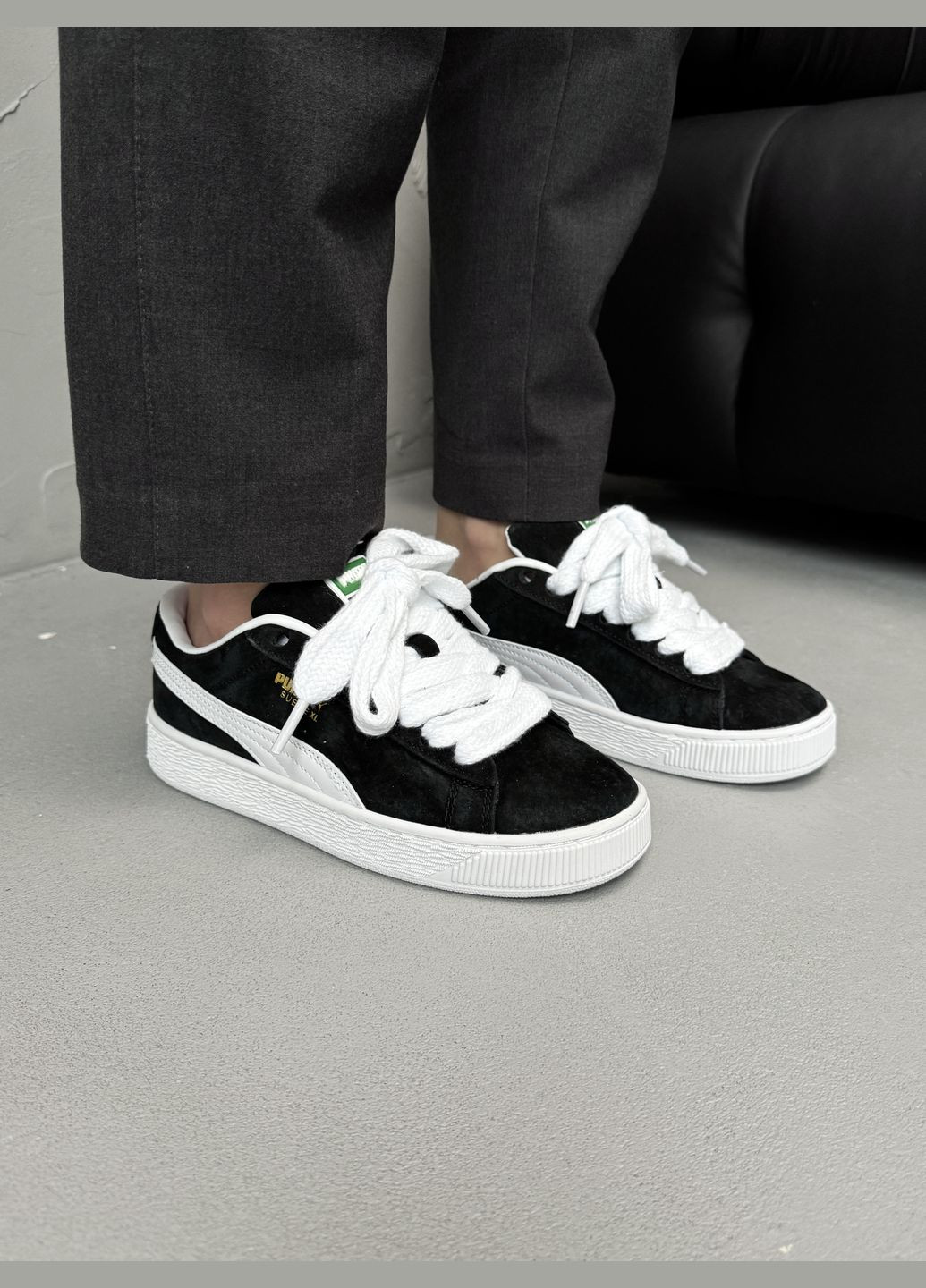 Кросівки жіночі і чоловічі Puma Suede Xl Black | Пума Суід чорні No Brand чорні демісезони (338793286)