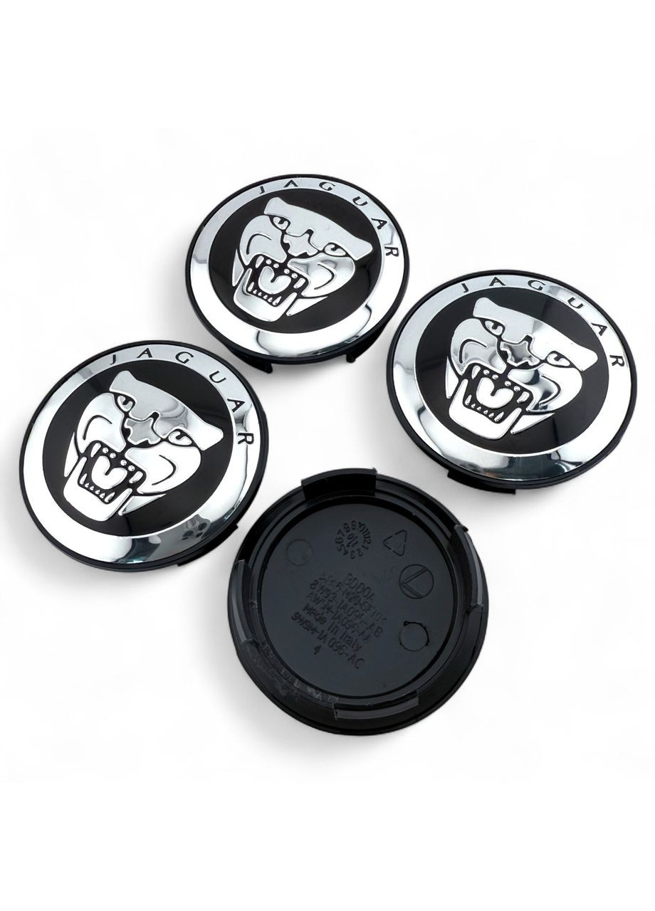 Колпачок в диск Ягуар заглушка для дисков 59/50 мм. Черные (1 шт.) Jaguar (354698580)