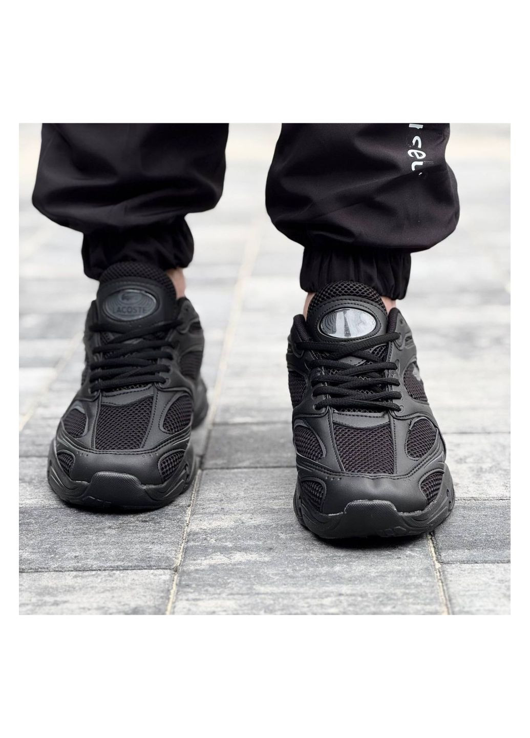 Черные демисезонные мужские кроссовки No Brand