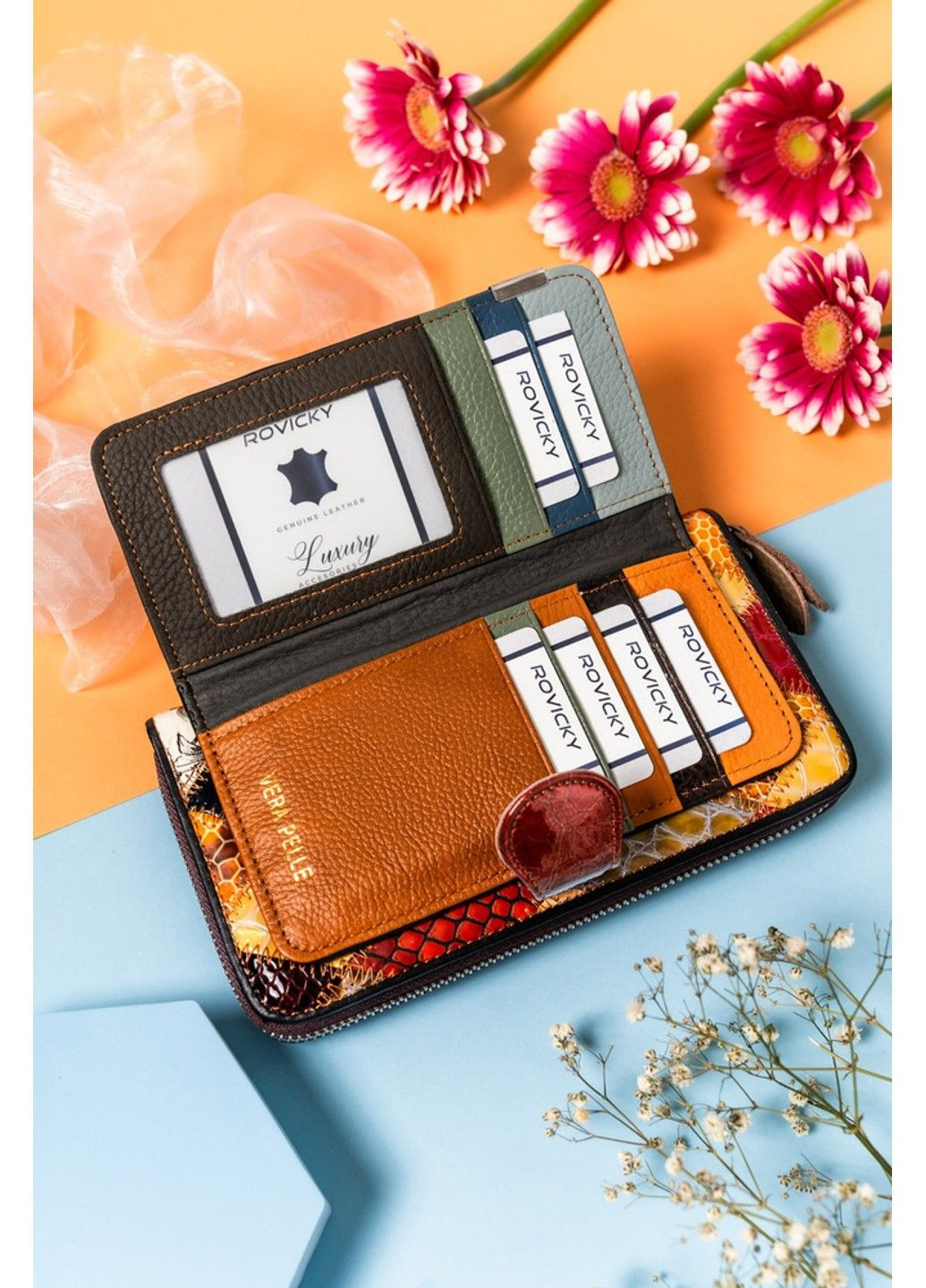 Гаманець жіночий шкіряний R-6077-PAT Rovicky (339041390)