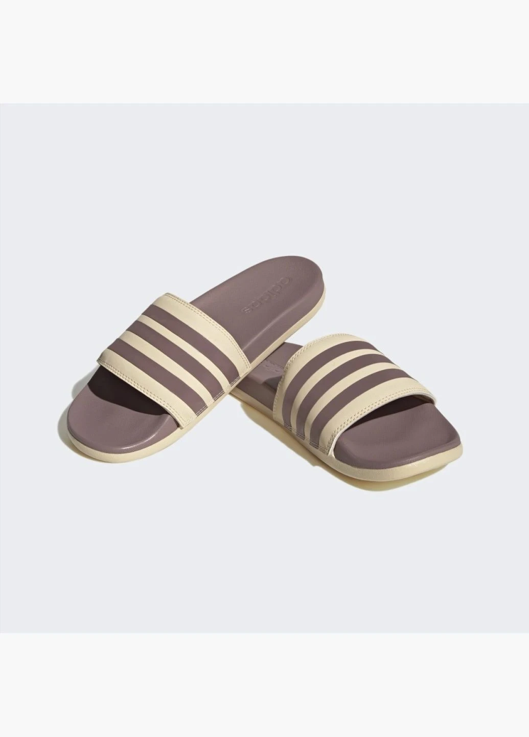 Бежевые тапочки женские adilette comfort slides beige h03621 adidas