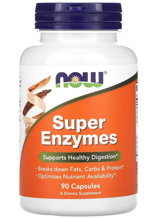 Травні ензими ферменти NOW Super Enzymes 90 капсул Now Foods (351863939)