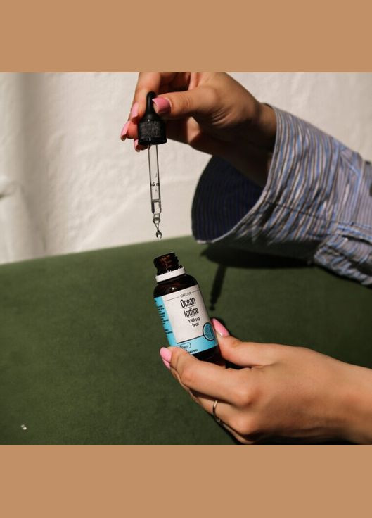 Йод Ocean Iodine 150 mcg Drops, 30 мл для поддержки щитовидной железы Orzax (333988458)