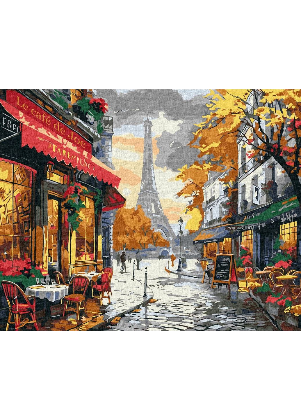Картина за номерами Чарівність Парижа Ідейка 40 х 50 KHO3657 IDEYKA (365750122)