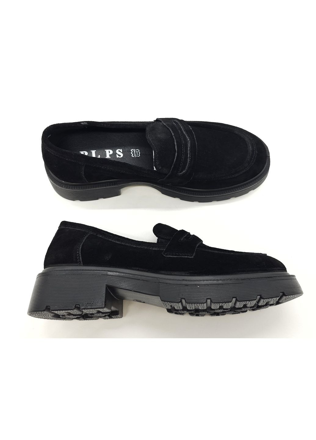 Жіночі туфлі чорні замшеві PP-19-10 24 см (р) PL PS (260379982)