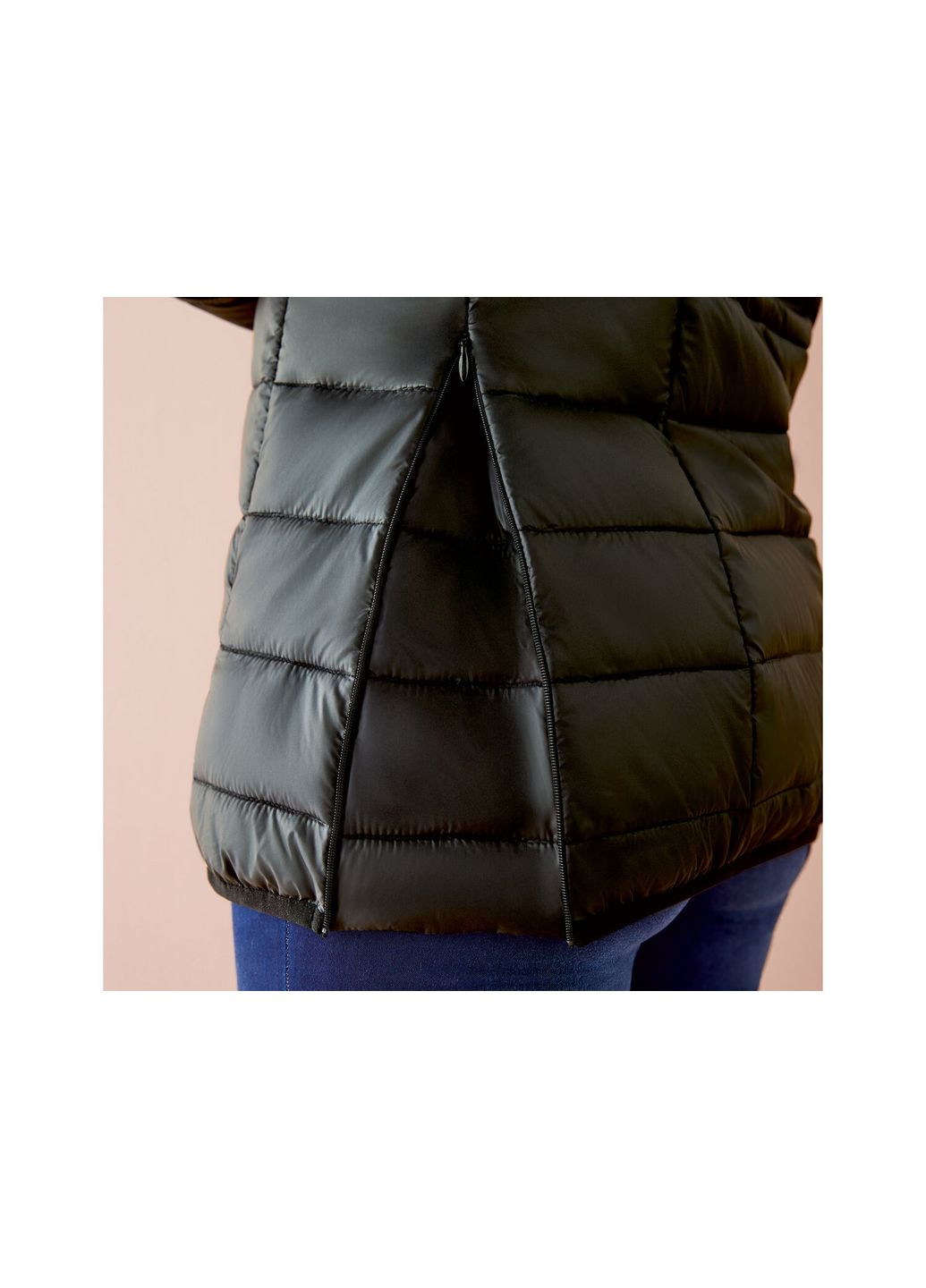 Чорна демісезонна куртка демісезонна для вагітних і слінгокуртка 3 в 1 для жінки bionic-finish® eco 357573 34(xs) чорний Esmara