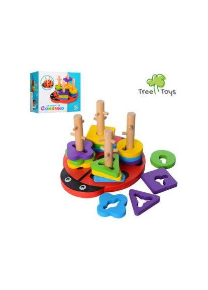 Деревянная игрушка Геометрика фигурки 16 шт MD 1027 Tree Toys (305392780)