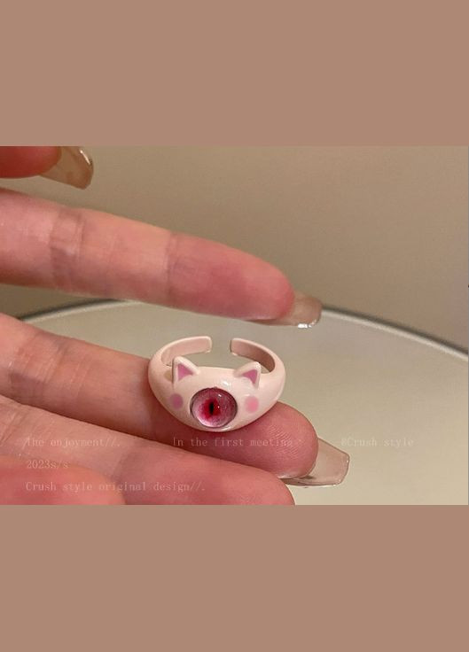 Кольцо Мультяшный монстрик румяно-розовая свинка No Brand (276070211)