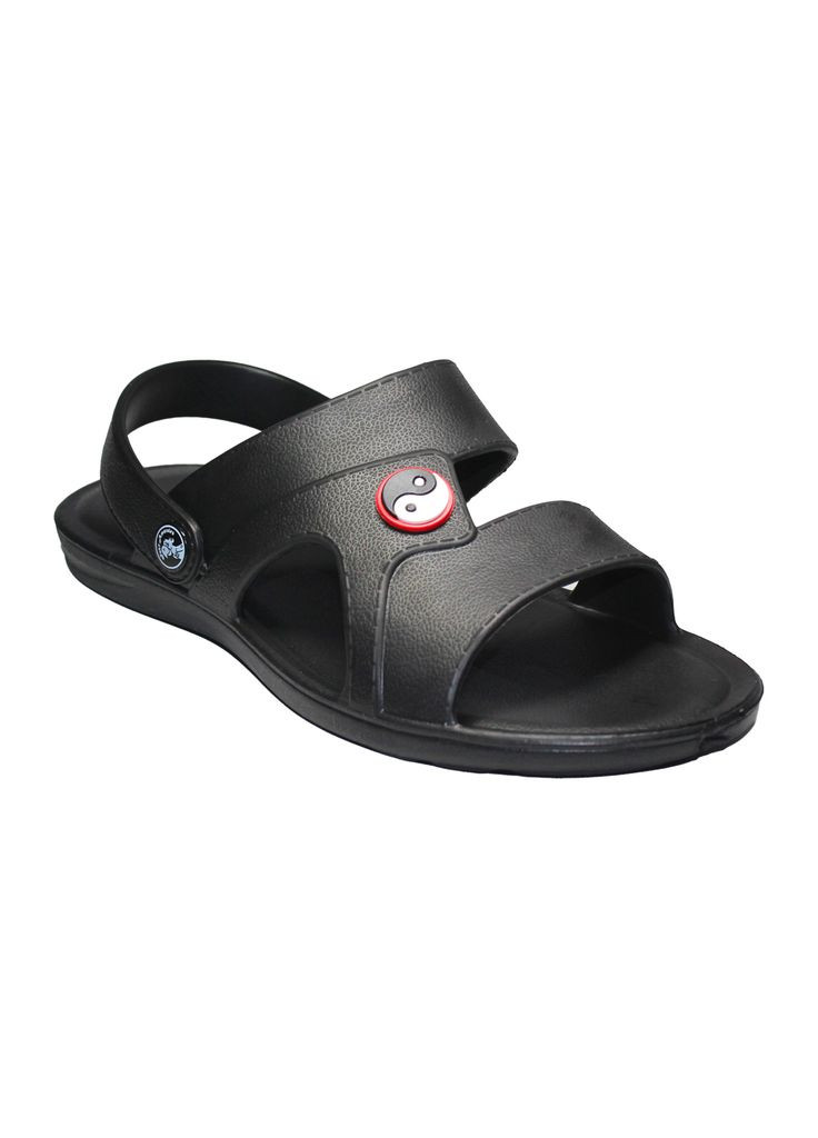 Черные шлепанцы мужские 124800 Jose Amorales