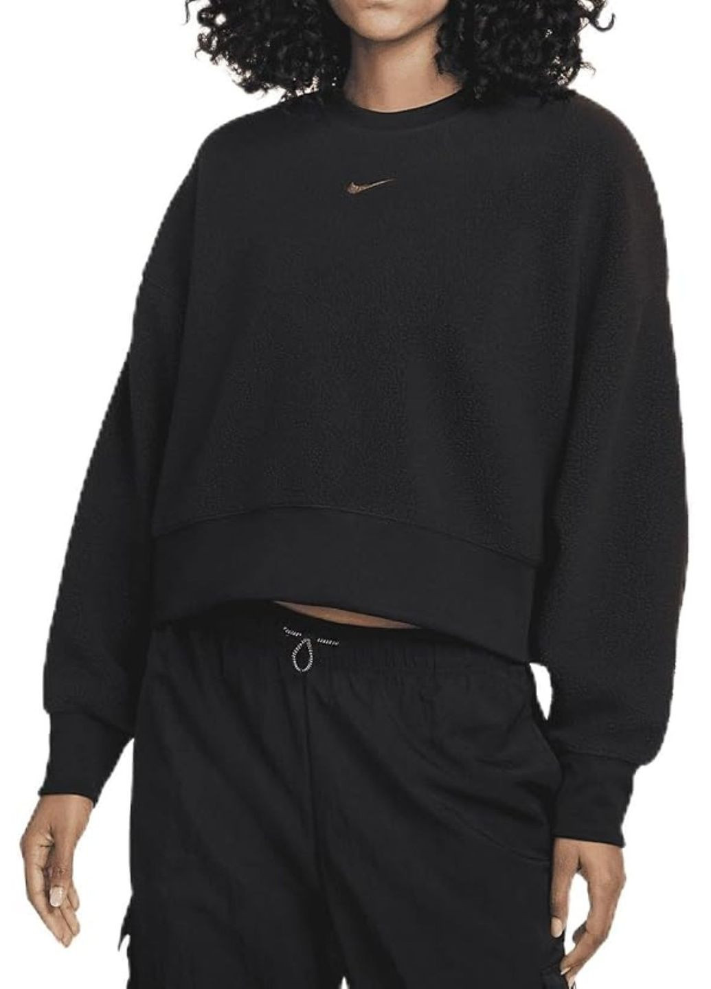 Чорний світшот Nike однотонний (370777868)