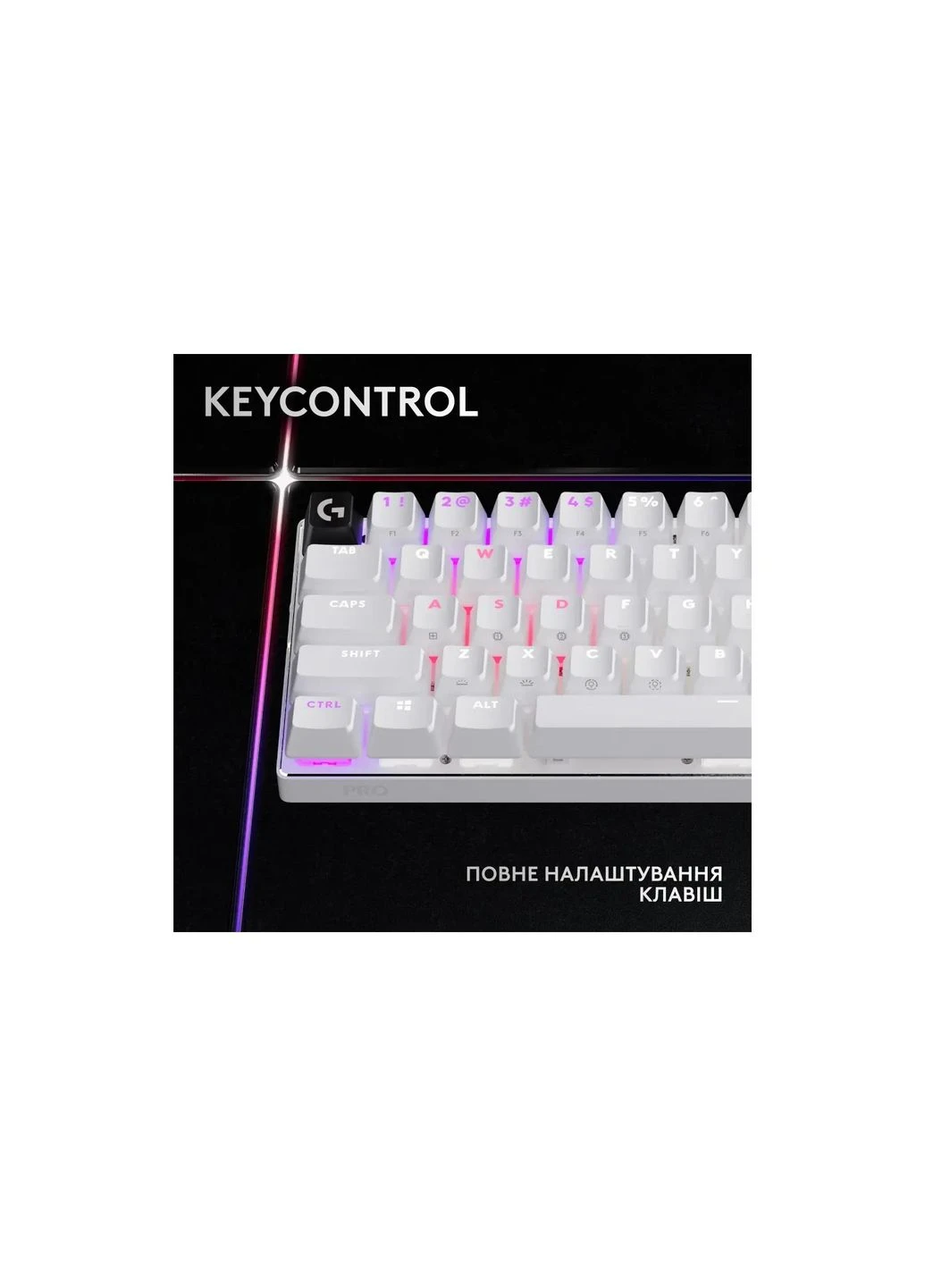 Клавіатура G Pro X 60 Lightspeed GX Tactile Wireless/Bluetooth UA White (920-011930) Logitech G Pro X 60 Lightspeed GX Tactile Wireless/Bluetoot (356149399)