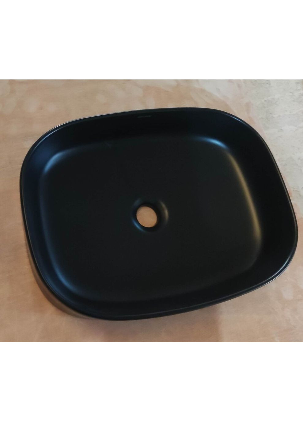 Раковина накладная Premium BEVEL-0103 BLACK 510х370х120mm (MP6520) Mixxus (332054368)