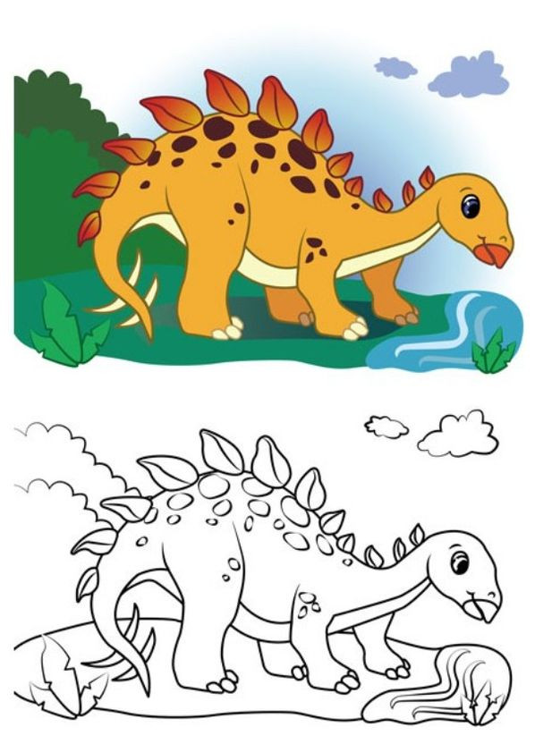 Розмальовки Подивись і розфарбуй Динозаврики (9786178172213) Пегас (316384984)