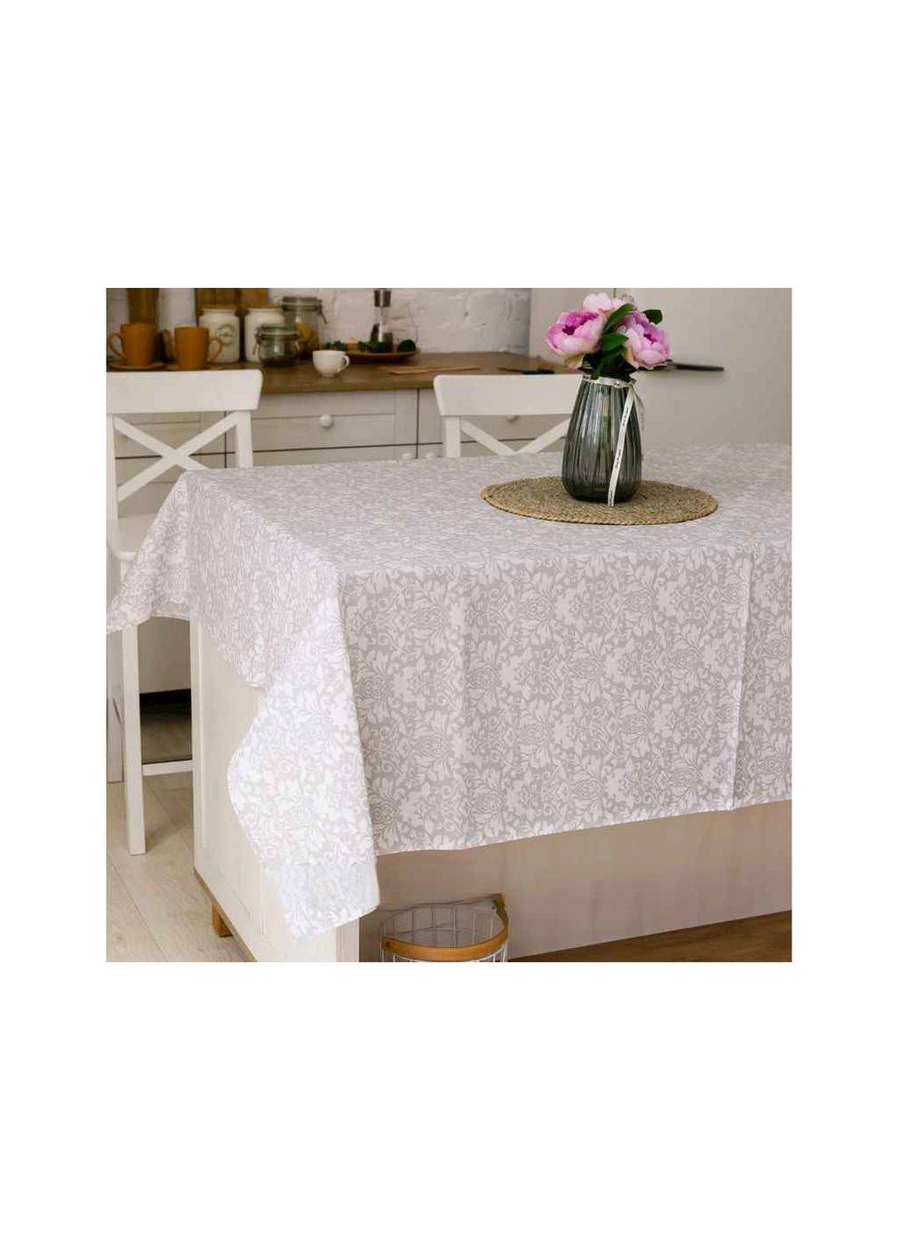 Скатерть льняная "Вензель" (раскладной стол) Хустки-опт (357216981)