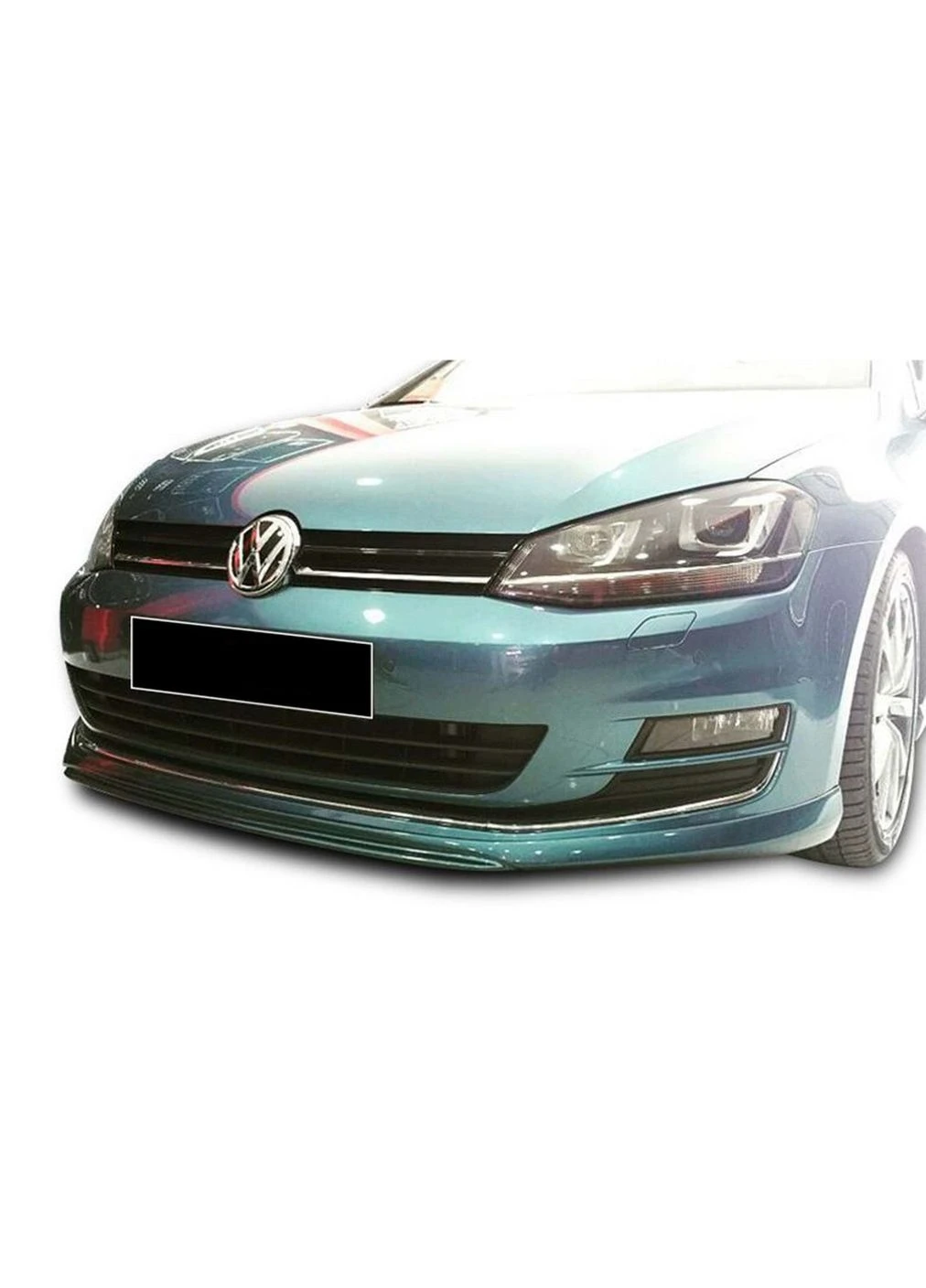 Передний лип DPT V-2 (для штатного бампера, 2012-2017, глянец) для Golf 7/E-Golf Volkswagen (391754724)