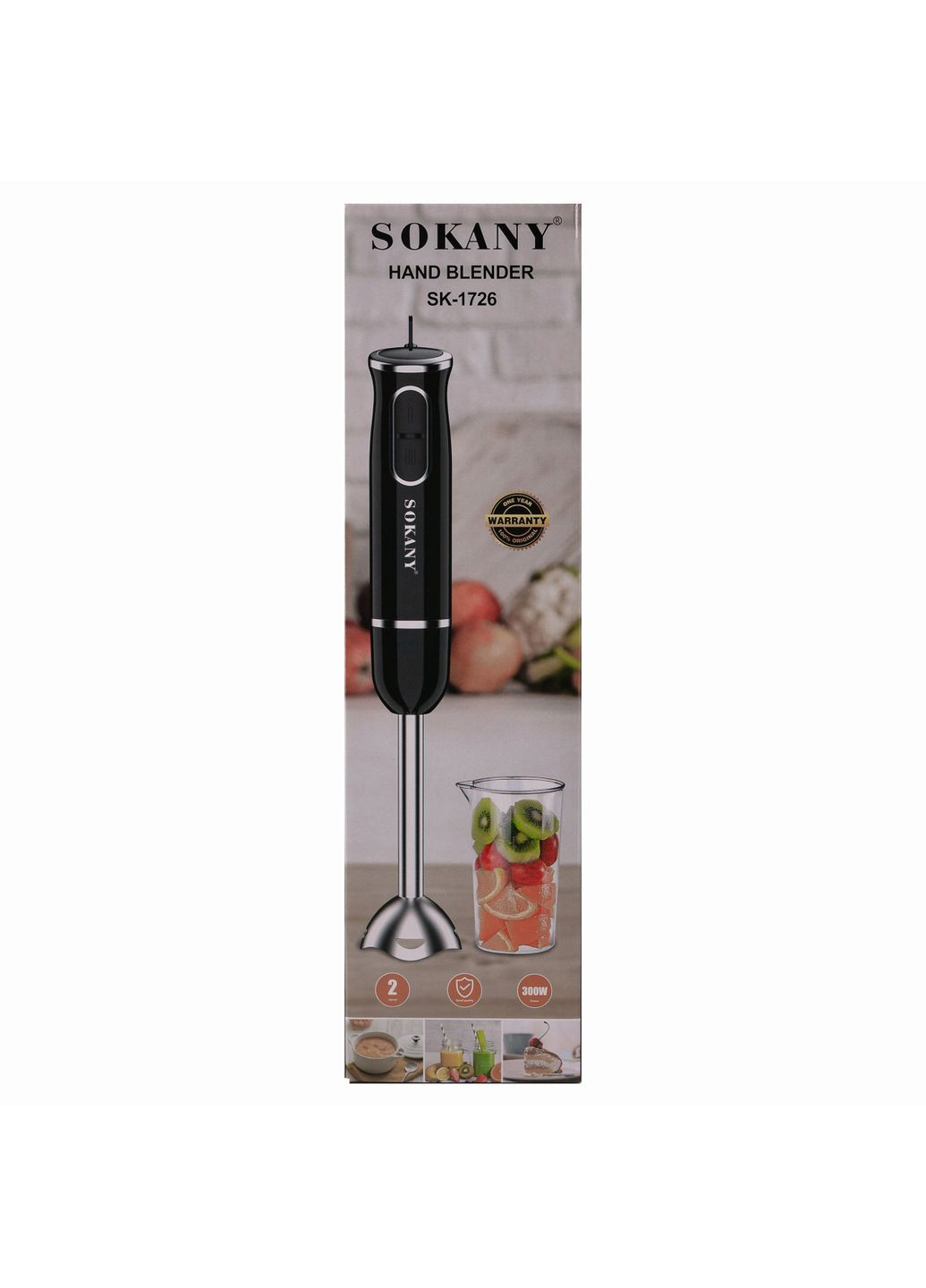 Блендер погружной Hand Blender SK-1726 розовый (SK-1726P) Sokany (360977803)