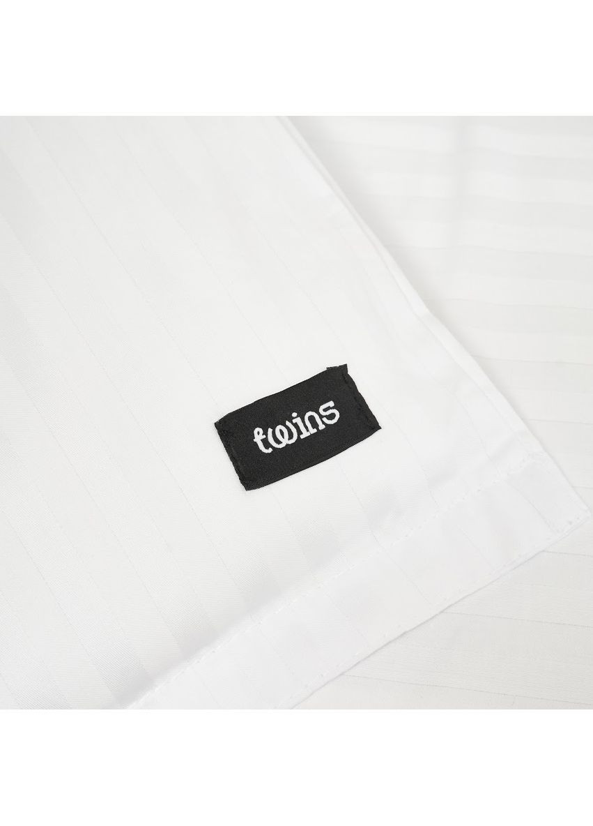 Комплект постільної білизни Striped Satin, 3 предмети, білий () Twins 3055-TSS-01 (362184649)