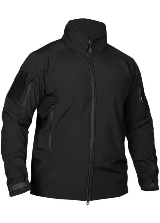 Чорна демісезонна куртка phantom ystem ofthell чорний Camotec