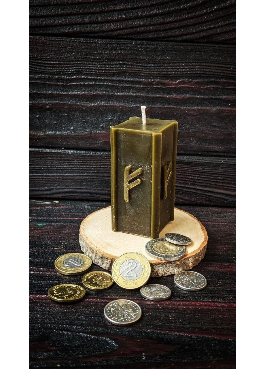 Свічка воскова руна Феху No Brand (352777777)