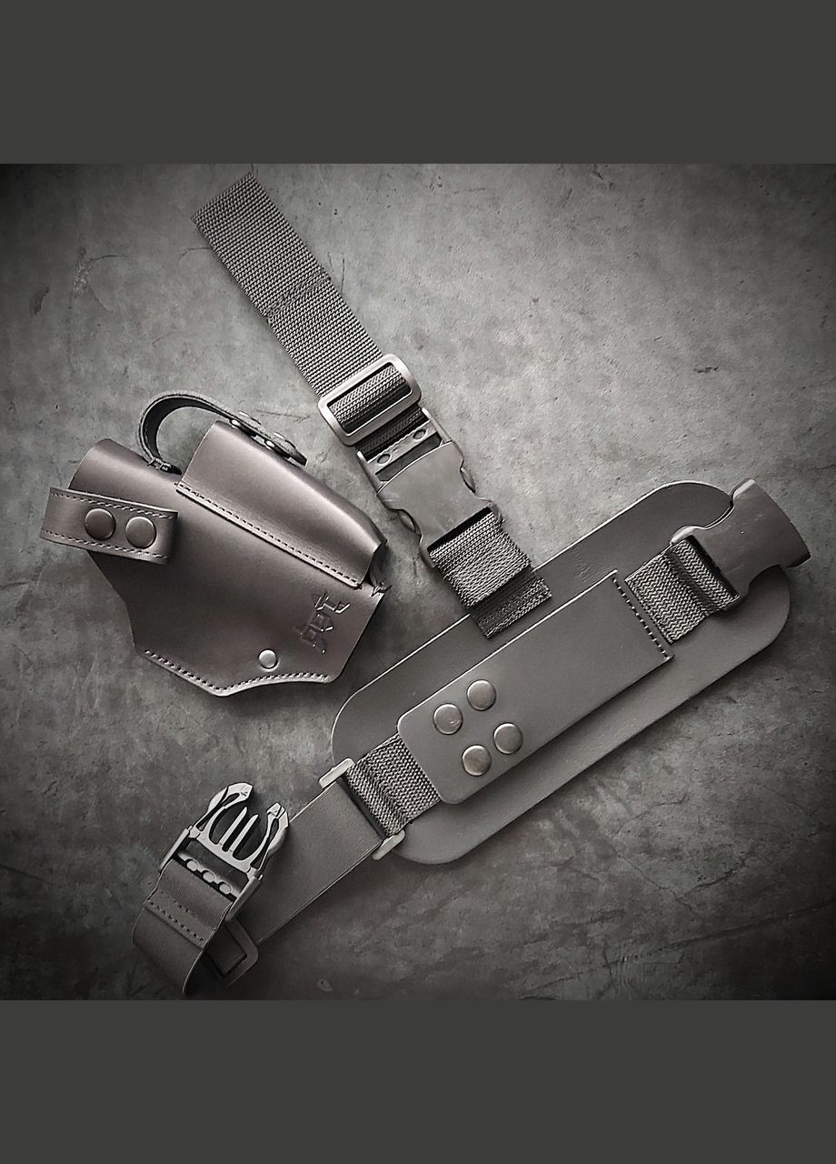 Кобура на бедро под HK VP9 | кожаная| черная No Brand (339621633)