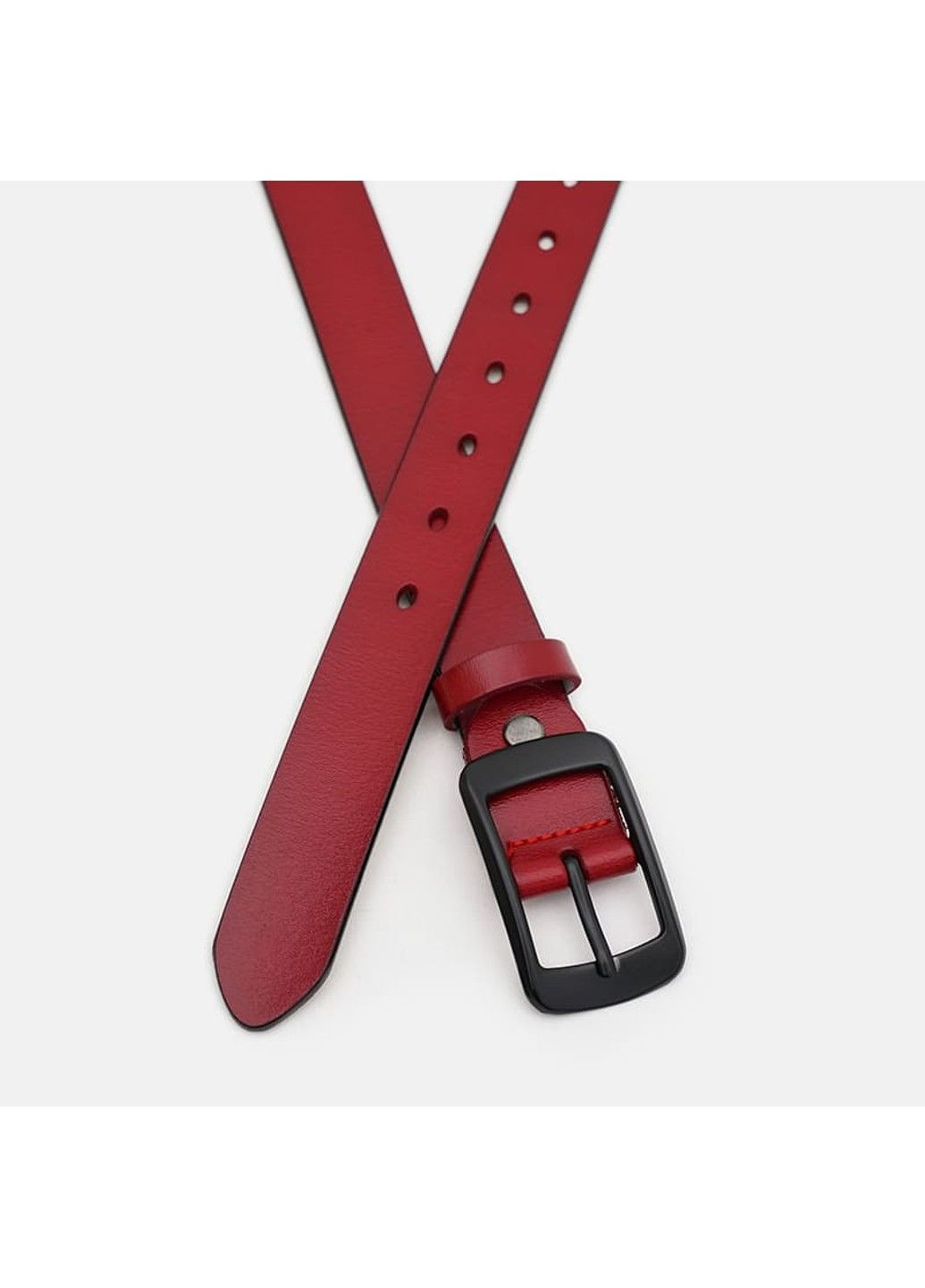 Женский кожаный ремень CV1ZK-001r-red Borsa Leather (291683155)