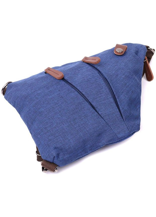 Сумка чоловіча через плече із текстилю слінг Синій Vintage (317365289)