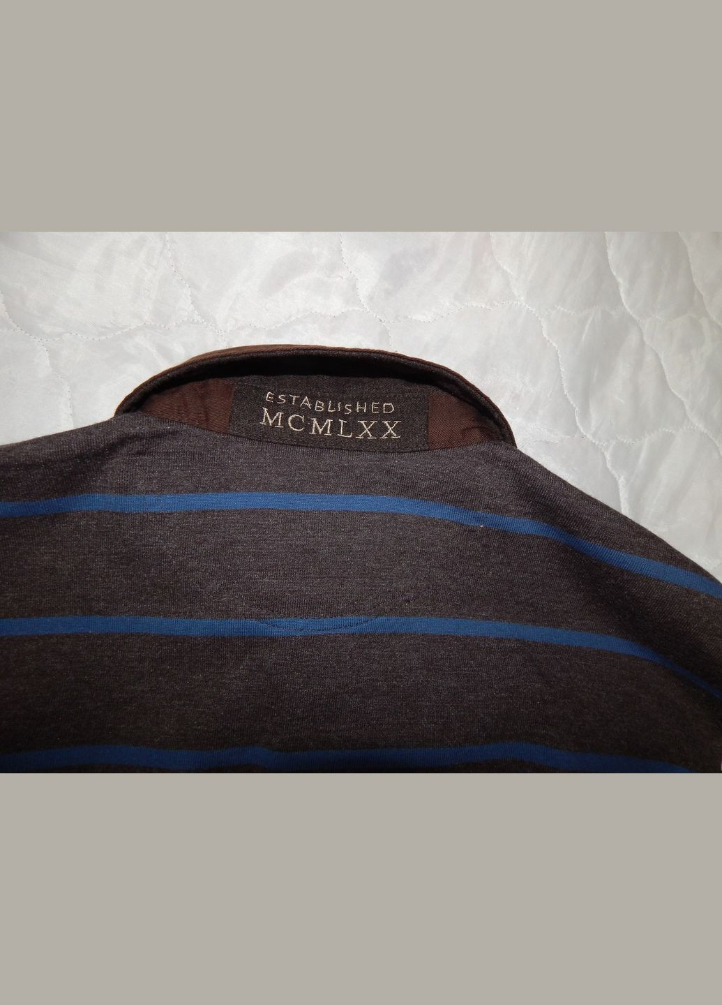 Коричнева футболка поло чоловіча з довгим рукавом (лонгслів) hajo р.50-52 009fmdl (тільки в зазначеному розмірі, No Brand