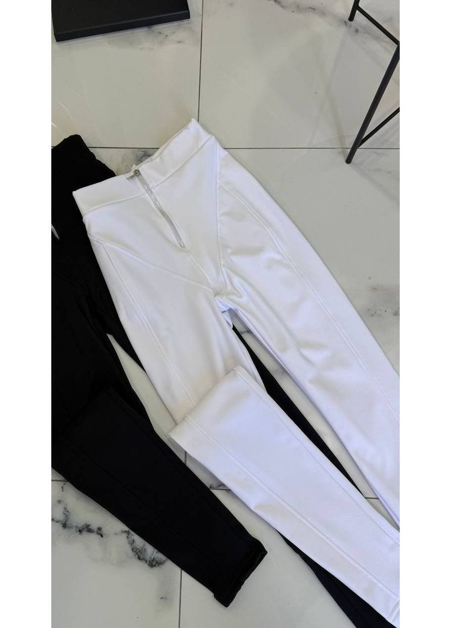 Жіночі термолегінси на флісі з високою посадкою та блискавкою MonCher (366740659)