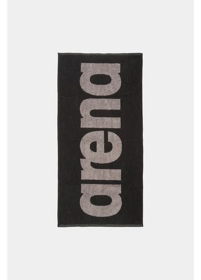 Полотенце GYM SOFT TOWEL черно Уни 50х100 см Arena серый