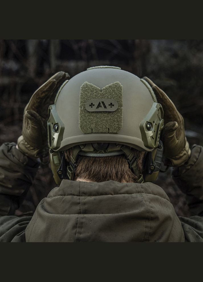 Нашивка группа крови +A+ сквозная Laser Cut Ranger Green M-TAC (315339435)