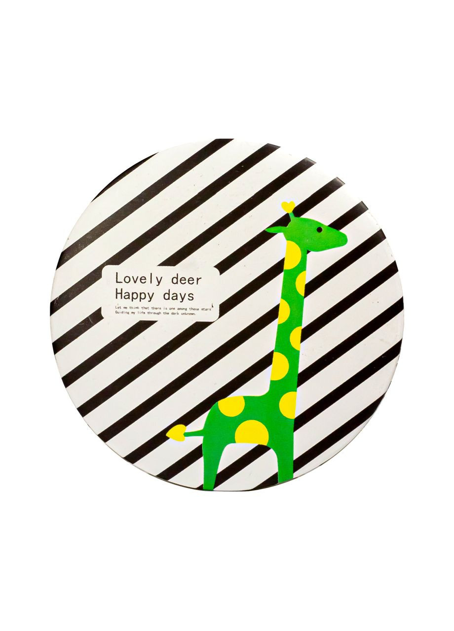 Зеркало карманное косметическое Cosmetic Mirror Lovely deer Happy days двойное круглое Kika (335858538)