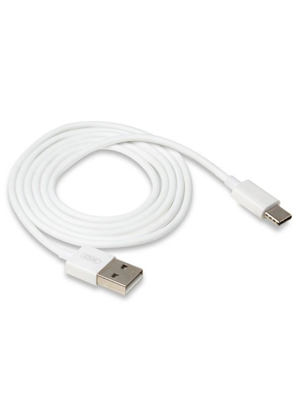 Кабель USB NB47 2.1A Quick Charge Type-C прорезиненный white XO (322706414)