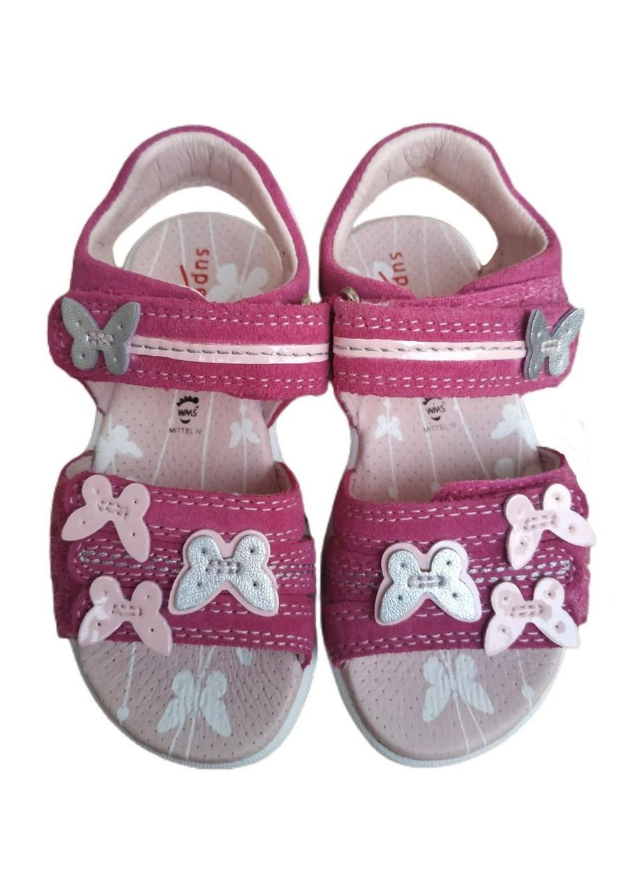 Темно-розовые детские сандалии для девочки 24 размер темно-розовый 37810 Superfit