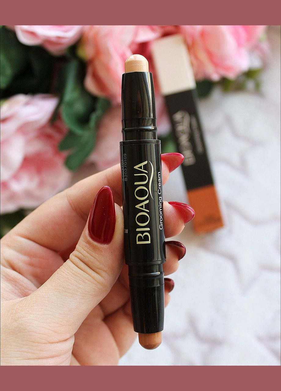 Стик коректор двосторонній для обличчя Face Stick Grooming Cream 01 натуральний Bioaqua (304768995)