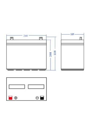 Аккумулятор AGM VRLA 75Ah 12V (AGM25) Green Cell (315436097)