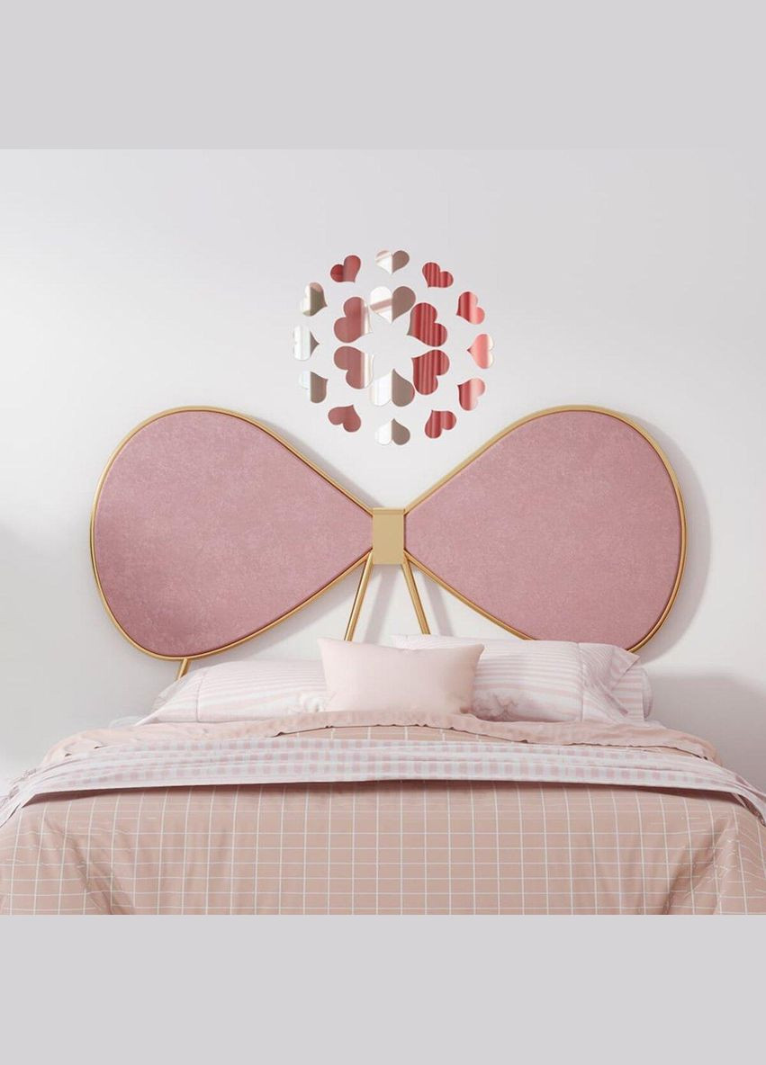 Дзеркальний декор акриловий самоклеючий срібло, 18шт (D) SW-00002524 Sticker Wall (338854567)