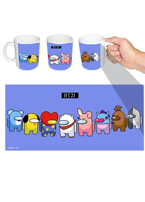 Чашка біла Among Us BTS (z0288) No Brand (327006313)